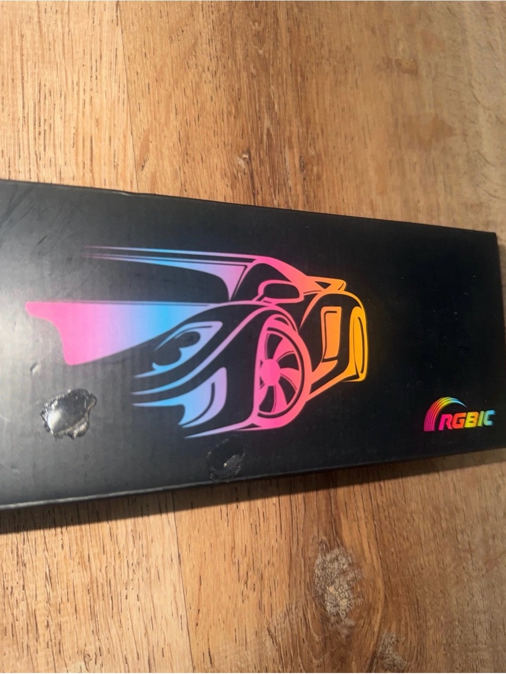 LED Strip Lighting Kit in Black with Multicolor Accents